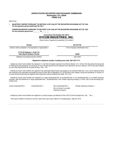 Thumbnail Dycom Industries 10-Q Quarterly Report FY2014 