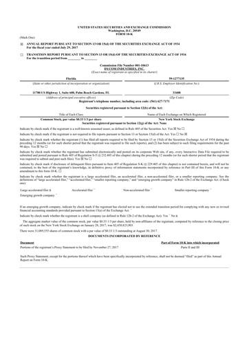 Thumbnail Dycom Industries 10-K Annual Report 2017