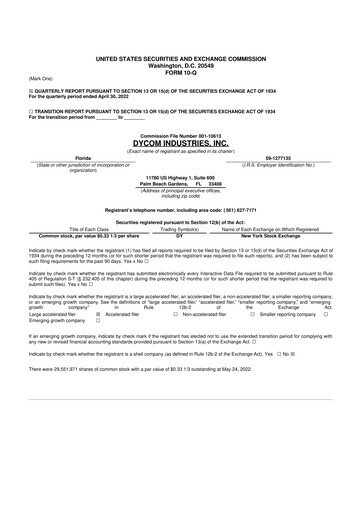 Thumbnail Dycom Industries 10-Q Quarterly Report FY2023 