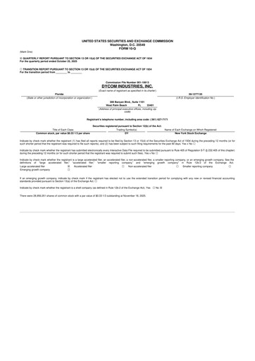 Thumbnail Dycom Industries 10-Q Quarterly Report FY2026 