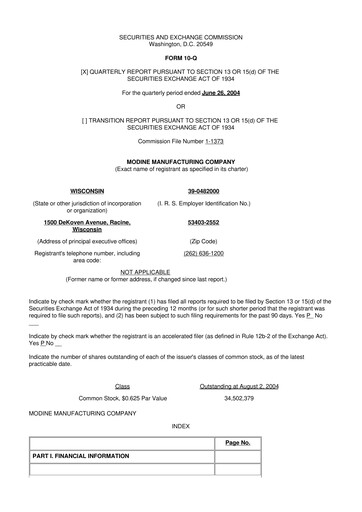 Thumbnail Modine Manufacturing
 10-Q Quarterly Report FY 