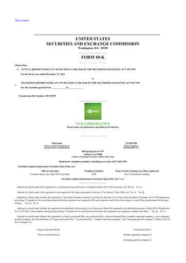 Thumbnail NCR Voyix Corporation 10-K Annual Report 2021