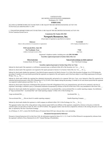 Thumbnail NPK International 10-K Annual Report 2016