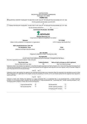 Thumbnail NPK International 10-Q Quarterly Report FY2019 
