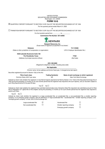 Thumbnail NPK International 10-Q Quarterly Report FY2020 