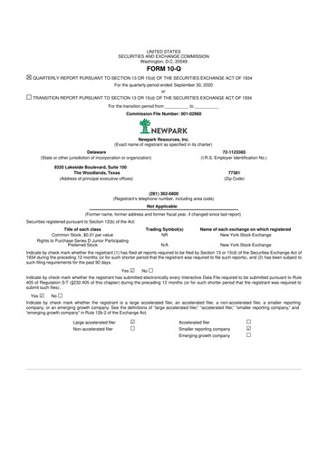 Thumbnail NPK International 10-Q Quarterly Report FY2020 