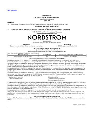 Thumbnail Nordstrom 10-K Annual Report 2022