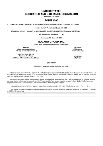 Vorschaubild Movado Group 10-Q Quartalsbericht  