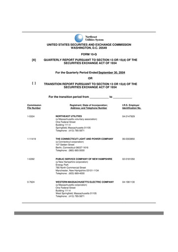 Vorschaubild Eversource Energy 10-Q Quartalsbericht  
