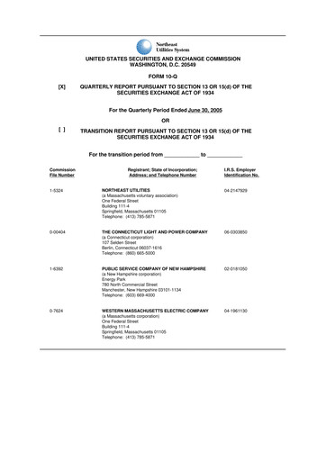 Vorschaubild Eversource Energy 10-Q Quartalsbericht  