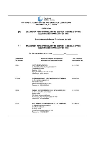Vorschaubild Eversource Energy 10-Q Quartalsbericht  