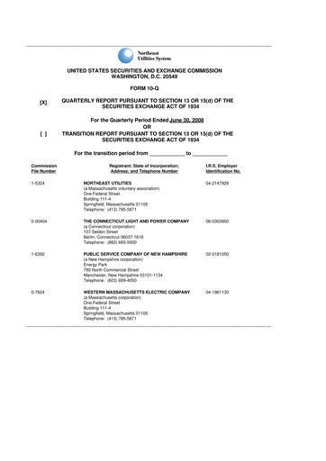 Vorschaubild Eversource Energy 10-Q Quartalsbericht  