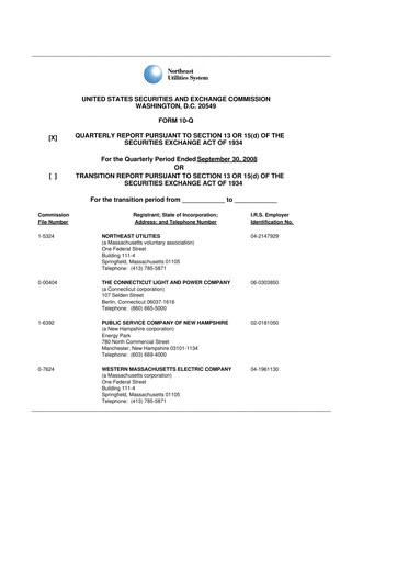 Vorschaubild Eversource Energy 10-Q Quartalsbericht  
