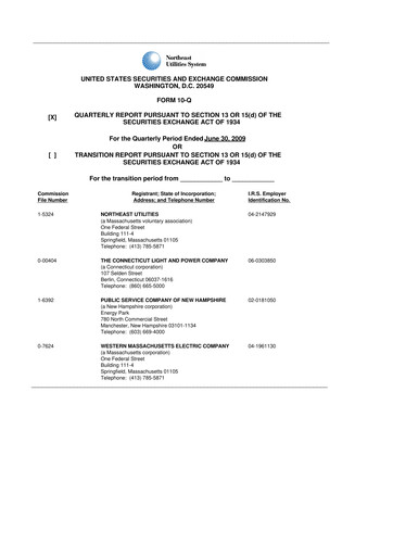 Vorschaubild Eversource Energy 10-Q Quartalsbericht  