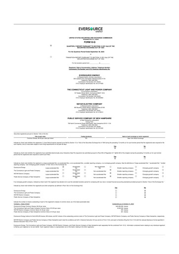 Vorschaubild Eversource Energy 10-Q Quartalsbericht 2023 
