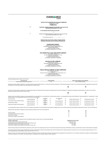 Vorschaubild Eversource Energy 10-Q Quartalsbericht 2024 