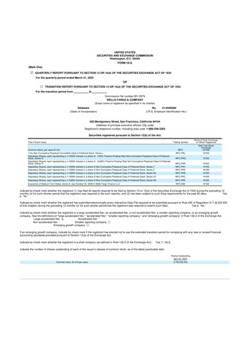 Thumbnail Wells Fargo 10-Q Quarterly Report FY2022 