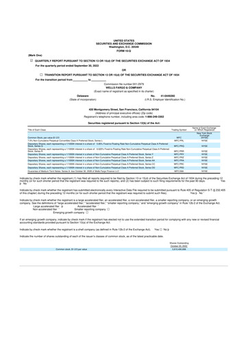 Thumbnail Wells Fargo 10-Q Quarterly Report FY2022 