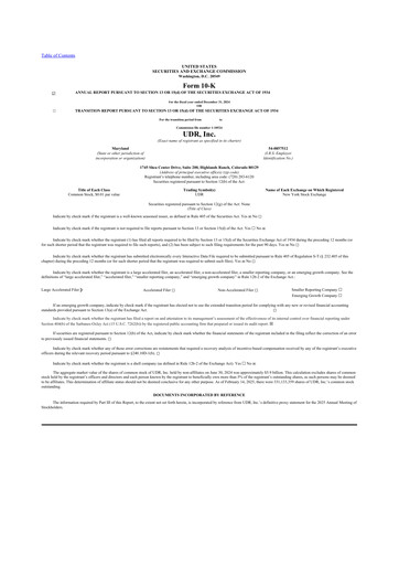 Thumbnail UDR Apartments 10-K Annual Report 2024