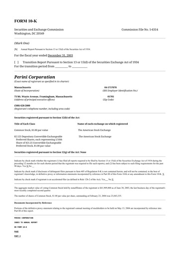 Thumbnail Tutor Perini Corporation
 10-K Annual Report 