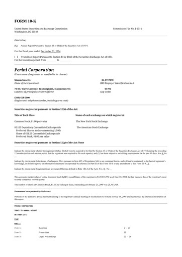 Thumbnail Tutor Perini Corporation
 10-K Annual Report 