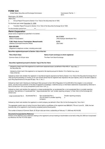 Thumbnail Tutor Perini Corporation
 10-K Annual Report 