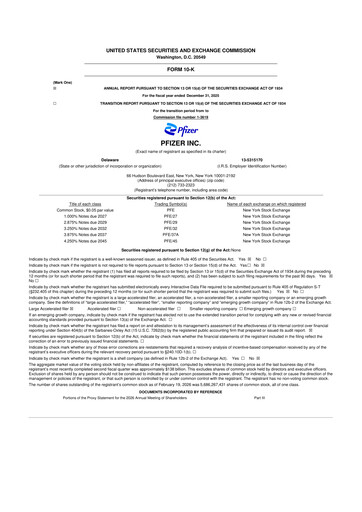 Thumbnail Pfizer 10-K Annual Report 2025