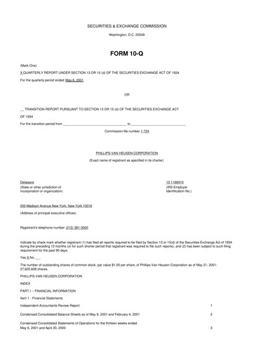 Thumbnail PVH Corp.
 10-Q Quarterly Report FY 