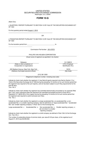 Thumbnail PVH Corp.
 10-Q Quarterly Report FY 