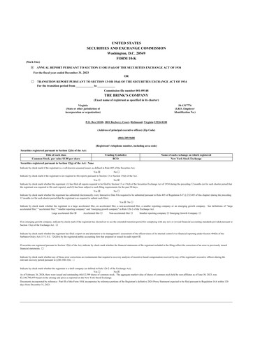 Thumbnail Brink's
 10-K Annual Report 2023