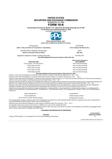 Thumbnail PPG Industries
 10-K Annual Report 2018