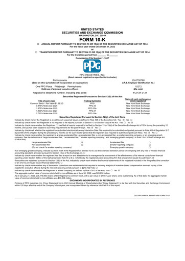 Thumbnail PPG Industries
 10-K Annual Report 2022