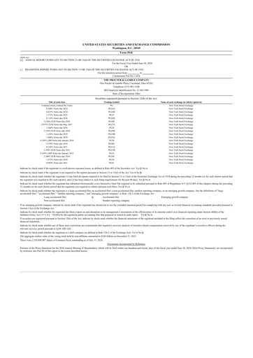 Thumbnail Procter & Gamble 10-K Annual Report 2024