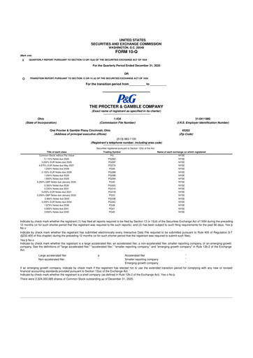 Vorschaubild Procter & Gamble 10-Q Quartalsbericht 2026 
