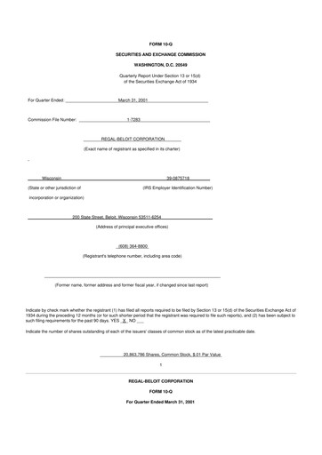 Thumbnail Regal Rexnord 10-Q Quarterly Report FY 