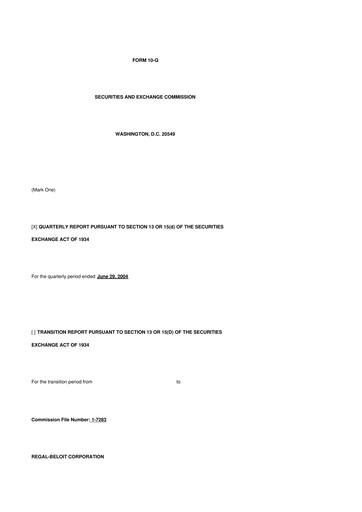 Thumbnail Regal Rexnord 10-Q Quarterly Report FY 