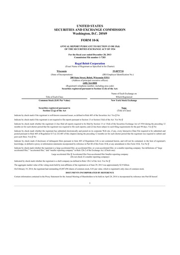 Miniature Regal Rexnord 10-K Rapport annuel 2013