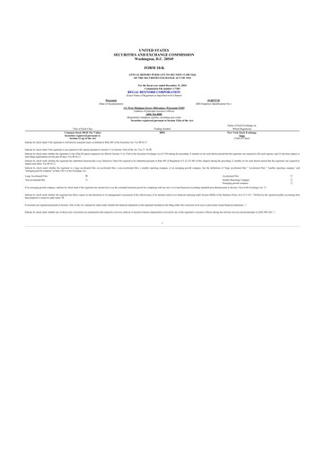 Miniature Regal Rexnord 10-K Rapport annuel 2024