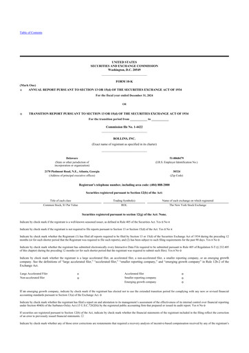 Thumbnail Rollins 10-K Annual Report 2024