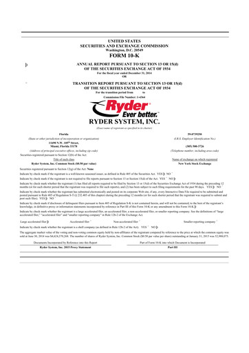 Thumbnail Ryder
 10-K Annual Report 2013