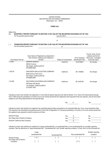 Vorschaubild Sempra 10-Q Quartalsbericht  