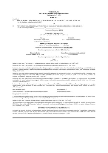 Thumbnail Seaboard Corporation 10-K Annual Report 2017