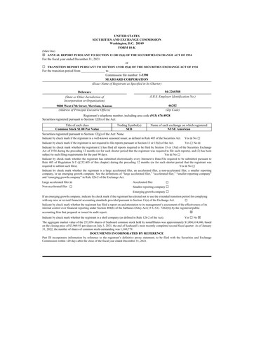 Thumbnail Seaboard Corporation 10-K Annual Report 2021