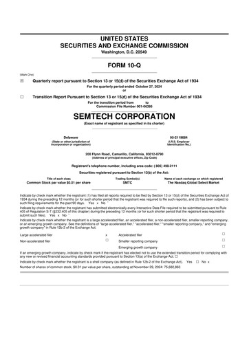 Vorschaubild Semtech 10-Q Quartalsbericht 2025 