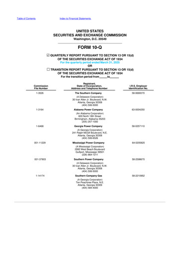 Thumbnail Southern Company 10-Q Quarterly Report FY2025 