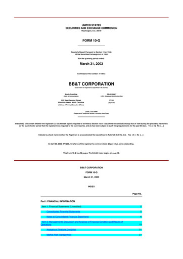 Thumbnail Truist Financial Corporation 10-Q Quarterly Report FY 