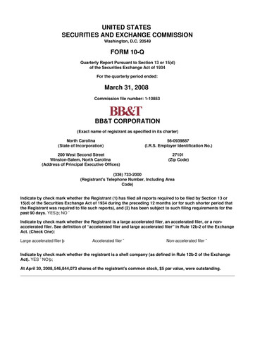 Thumbnail Truist Financial Corporation 10-Q Quarterly Report FY 