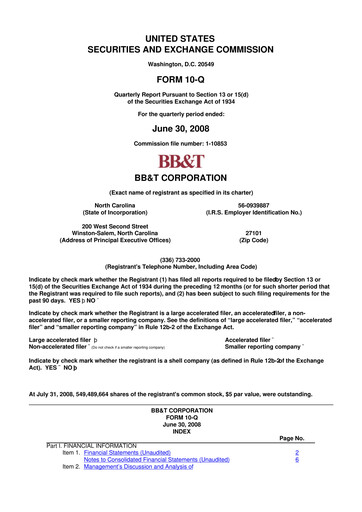 Thumbnail Truist Financial Corporation 10-Q Quarterly Report FY 