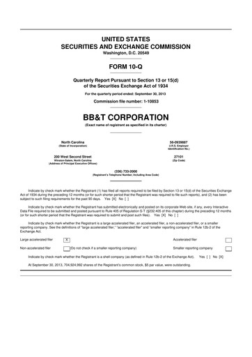 Thumbnail Truist Financial Corporation 10-Q Quarterly Report FY2013 
