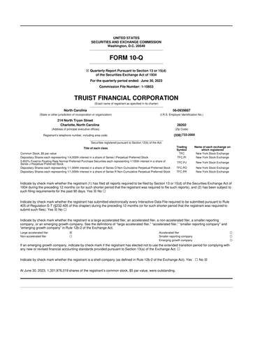 Thumbnail Truist Financial Corporation 10-Q Quarterly Report FY2023 